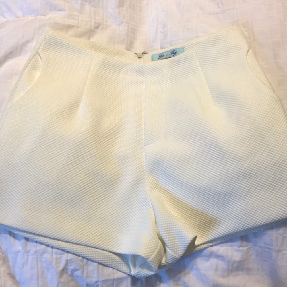 White dress shorts